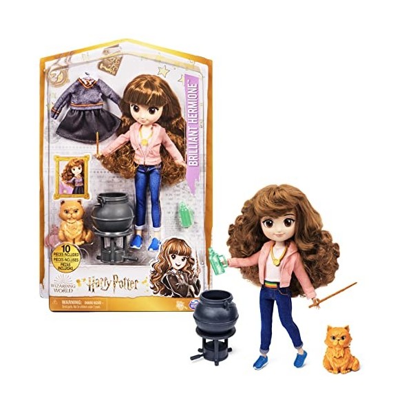 HARRY POTTER - COFFRET POUPÉE 20 CM + ACCESSOIRES HARRY POTTER WIZARDING WORLD - Poupée figurine Articulée Harry Potter 20 cm