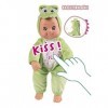 Smoby - Minikiss Poupon Crocodile - 30cm - Corps Souple - Piles Incluses - 210128WEB Vert