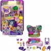 Polly Pocket Coffret Univers Le Jardin Papillon, mini-figurines Polly et sa maman, 5 surprises et 12 accessoires, jouet pour 