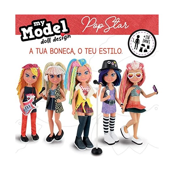 Educa - My Model Doll Design Pop Star, Créez et Concevez Votre Poupée Personnalisable. Devenez Designer et Styliste. + 6 Ans 