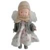 Qiuwaihei Doll Waldorf 9,5 Pouces de Dessin Doux poupées de Chiffon pour Filles avec Un Costume de Sombre Petite Adorable pou