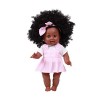 Appoo 138 Pouces poupées Noires pour Les Filles poupées Fille Cheveux Afro poupée Africaine bébé Silicone Nouveauné poupée ré