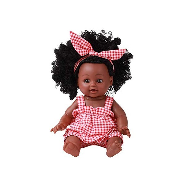 Appoo 138 Pouces poupées Noires pour Les Filles poupées Fille Cheveux Afro poupée Africaine bébé Silicone Nouveauné poupée ré