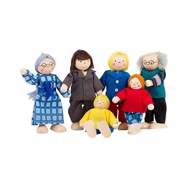 Goki - SO218 - Mini-poupées articulées - Famille citadine