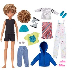 Mattel Creatable&nbsp;World Poupée à Personnaliser aux Cheveux Blonds Frisés, Vêtements et Accessoires, Jouet Créatif pour Enfants