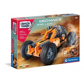 CLEMENTONI- Laboratoire de mécanique Does Not Apply Jouet, Buggy + Quad, 55159.0, Multicolore, Miscelanea