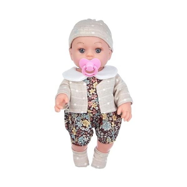 Reborn Dolls Poupées Réalistes pour Bébés Reborn 11,8 Pouces, Poupée Réaliste Lavable pour Fille avec des Vêtements Mignons E