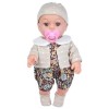 Reborn Dolls Poupées Réalistes pour Bébés Reborn 11,8 Pouces, Poupée Réaliste Lavable pour Fille avec des Vêtements Mignons E