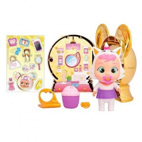 CRY BABIES MAGIC TEARS DISNEY Marie - Collectible Mini Poupée inspirée du personnage Marie de Disney, avec des détails dorés 