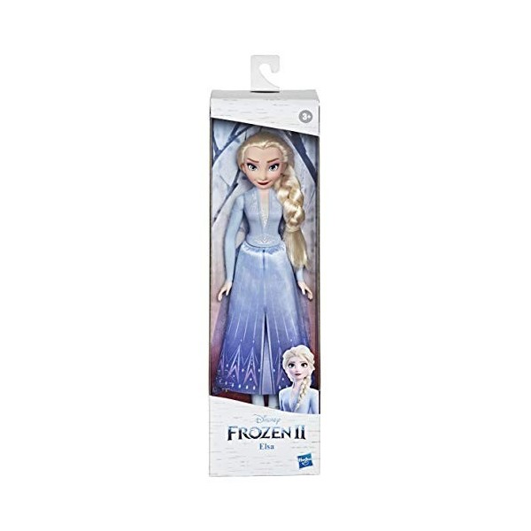 Disney La Reine des Neiges 2 Elsa Poupée de Mode avec de Longs Cheveux blonds, Jupe, Chaussures, Jouet inspiré de la Reine de