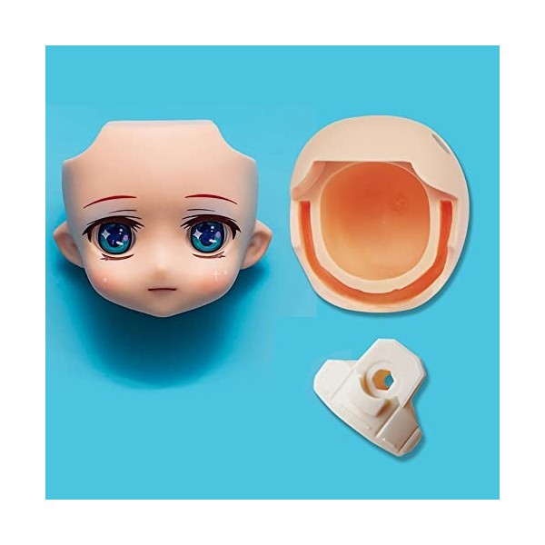 Tête de poupée Ob11 YMY Coquille de tête Chauve + Coquille de tête arrière + Support Facial pour poupée 1/12bjd, GSC, YMY, Co