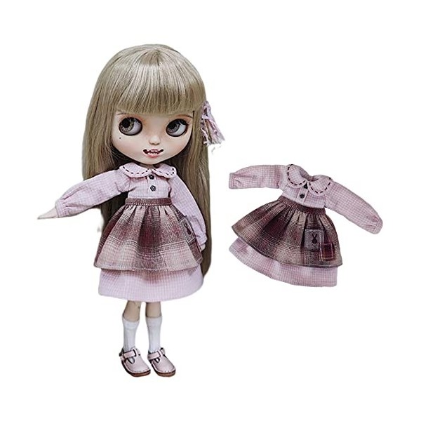 XiDonDon BJD poupée vêtements Robe Costume pour Blyth, Ob24, Licca, Azone BJD poupée Accessoires Jouets vêtements set4 