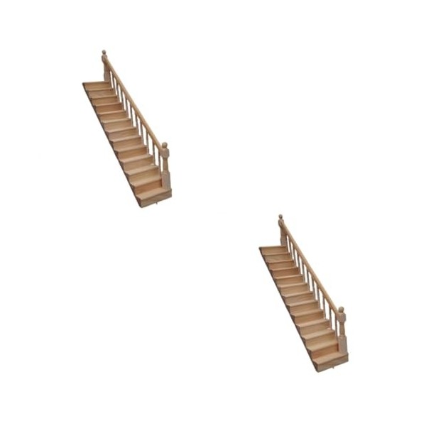 ibasenice Meubles De Maison De Poupée Mini Refrigerador Poupée Meubles Théâtre Escaliers Mini Maison Modèle Jouet Escaliers e