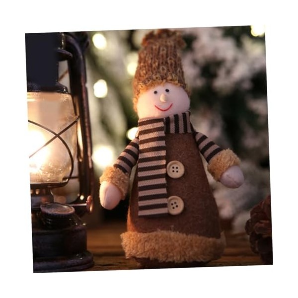 Totority Décor De Noël Décoration De Bureau 3 Pièces Poupée De Bureau Chapeau Tricoté pour Homme Noël Décoration De Noël