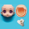 Generic Tête de poupée Ob11 YMY Coquille de tête Chauve + Coquille de tête arrière + Support Facial pour poupée 1/12bjd, GSC,