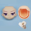Generic Tête de poupée Ob11 YMY Coquille de tête Chauve + Coquille de tête arrière + Support Facial pour poupée 1/12bjd, GSC,