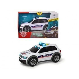 Dickie - Volkswagen Tiguan - 25cm - Voiture de Police - Effets Sonores et Lumineux - Piles Incluses - Dès 3 ans - 20371401600