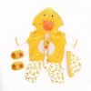 RUNGQIANY VêTements pour Bebe Reborn Ensemble Grand Canard Jaune Reborn Garcon Convient à 50cm-55cm Reborn Baby Doll VêTement