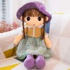 Mignonne Poupée de Chiffon Fille Jouet en Peluche Douce Poupon Mini-princesse Poupée en Chapeau et Jupe Jolie Décoration de M