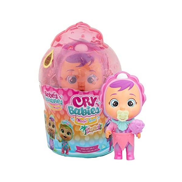 Cry Babies Magic Tears Shelly - Poupée de Collection avec 8 Accessoires - Jouet pour Filles et garçons + 3 Ans