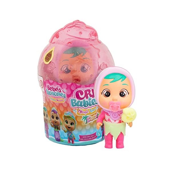 Cry Babies Magic Tears Shelly - Poupée de Collection avec 8 Accessoires - Jouet pour Filles et garçons + 3 Ans