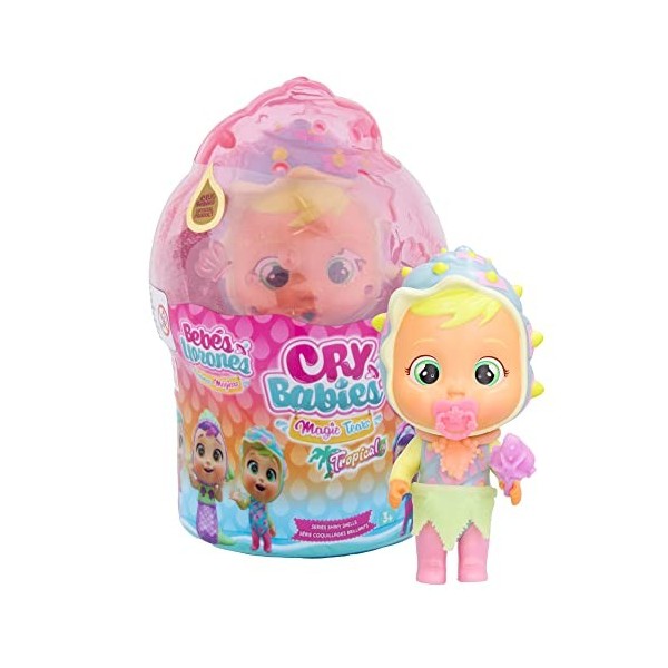 Cry Babies Magic Tears Shelly - Poupée de Collection avec 8 Accessoires - Jouet pour Filles et garçons + 3 Ans
