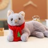 Cat Poupée en Peluche Peluches Chat Chaton Peluche Doux Oreiller Jouets pour Enfants Chat Jouet Chat Interactif en Peluche Ch