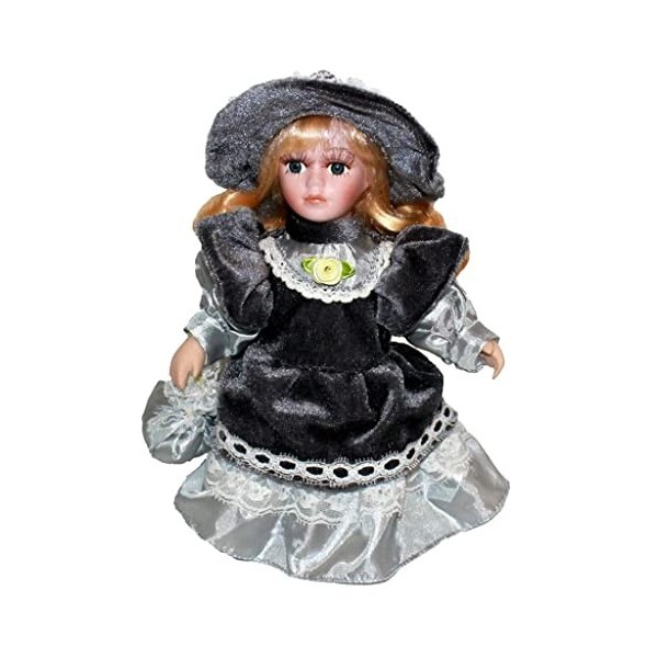 Colcolo Style Cm Poupée en Porcelaine élégante épissage Poupées Objets de Collection Décor à La Maison, Bleu