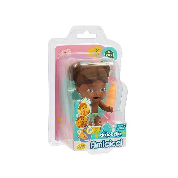 Amicicci Pipi, petites poupées interactives avec fonction pipi et couche amovible, jeux enfants 3 ans, expressions drôles et 
