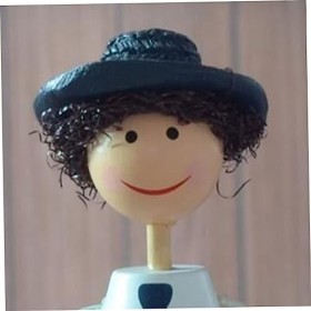 Toyvian 4 Pièces Ornements De Poupée Méditerranéenne Ornement De Poupée Cadeau Artisanal en Bois Marine