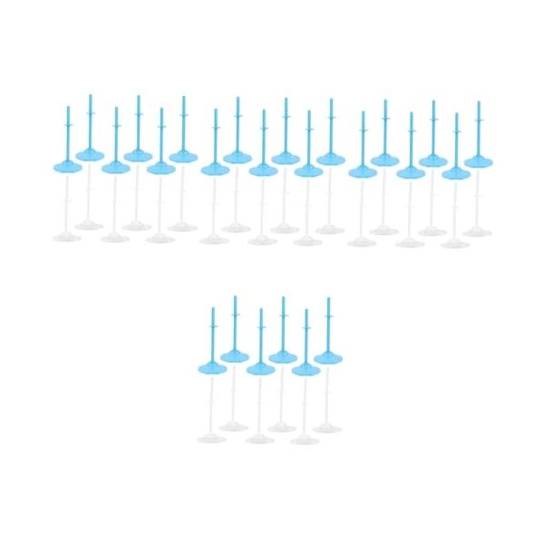 ibasenice 24 Pièces Détenteurs De Figurines Poupée Se Tient Figurine daction Poupée Stand Support De Modèle De Poupée Stand 