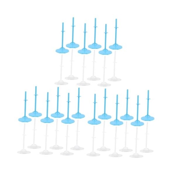 ibasenice 24 Pièces Détenteurs De Figurines Poupée Se Tient Figurine daction Poupée Stand Support De Modèle De Poupée Stand 