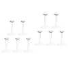 Toyvian 10 Pcs Support Frame Blanc Modèle Support Ours Stand Poupée Base Stand Blanc Poupée Stand Coloré Poupée Stands Manneq