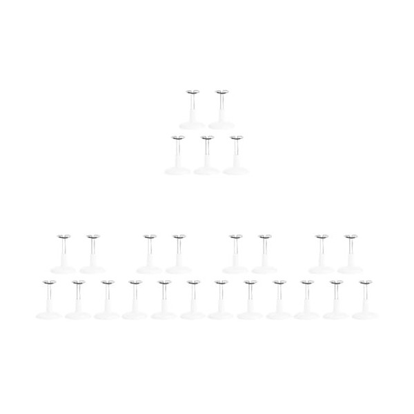 Toyvian 10 Pcs Support Frame Blanc Modèle Support Ours Stand Poupée Base Stand Blanc Poupée Stand Coloré Poupée Stands Manneq