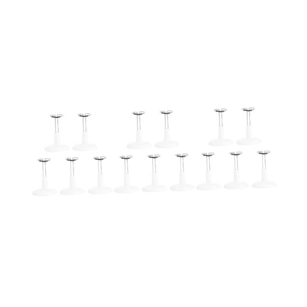 Toyvian 10 Pcs Support Frame Blanc Modèle Support Ours Stand Poupée Base Stand Blanc Poupée Stand Coloré Poupée Stands Manneq