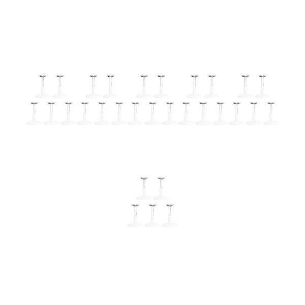 Toyvian 10 Pcs Support Frame Blanc Modèle Support Ours Stand Poupée Base Stand Blanc Poupée Stand Coloré Poupée Stands Manneq