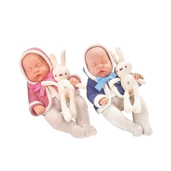 Poupées Reborn pour enfants | Jouet apaisant pour enfants réalistes | Poupée Reborn pour enfants avec lapin en peluche, jouet