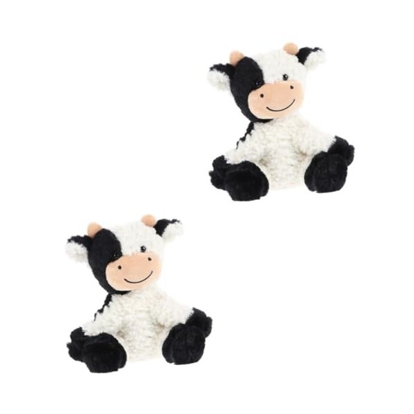 Didiseaon 2 Pièces en Peluche Poupée De Vache Jouet en Peluche Enfants Ensemble De Jeu Cadeaux pour Enfants Jouet pour Enfant