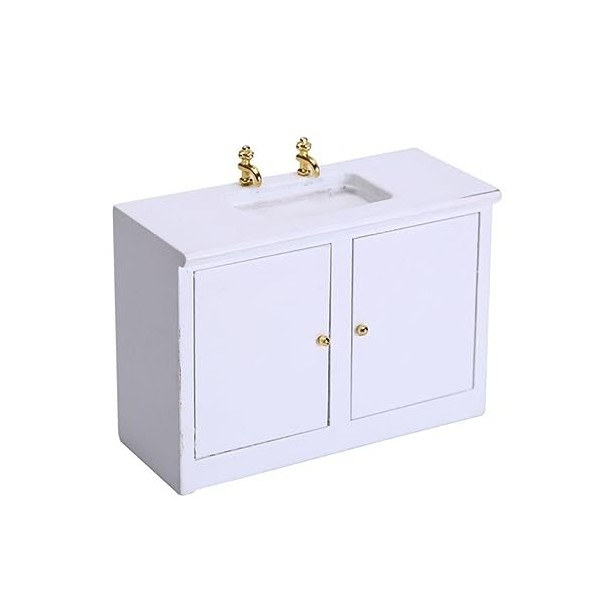 ibasenice 1Pc Évier Table Évier Accessoires Miniatures Maison De Poupée Meubles Miniature Table De Lavage Mini Poupée Jouet P