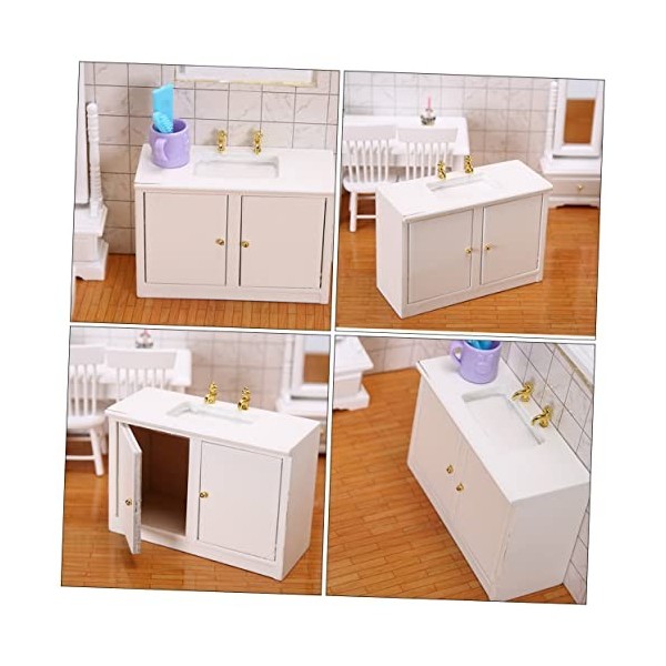 ibasenice 1Pc Évier Table Évier Accessoires Miniatures Maison De Poupée Meubles Miniature Table De Lavage Mini Poupée Jouet P