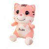 DIKACA 1Pc Rose Souriant Jouet Réaliste Animal en Peluche Animal en Peluche Mascotte Année De Mascotte Poupée Zodiaque Poupée