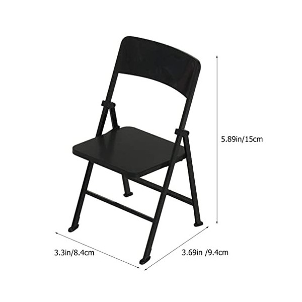 NUOBESTY Chaise Pliante Miniature Accessoires De Meubles pour Maison De Poupée Modèle De Mini Chaise Décoration Micropaysage 
