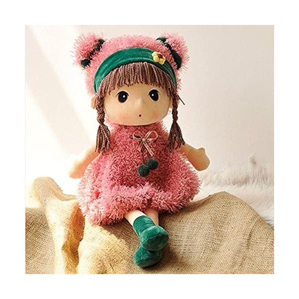 Qchomee Poupée de Chiffon Mignonne Jouet en Peluche Bébé Douce Poupée Ornement Maison Mini-Princesse Chapeau et Vêtements Dét