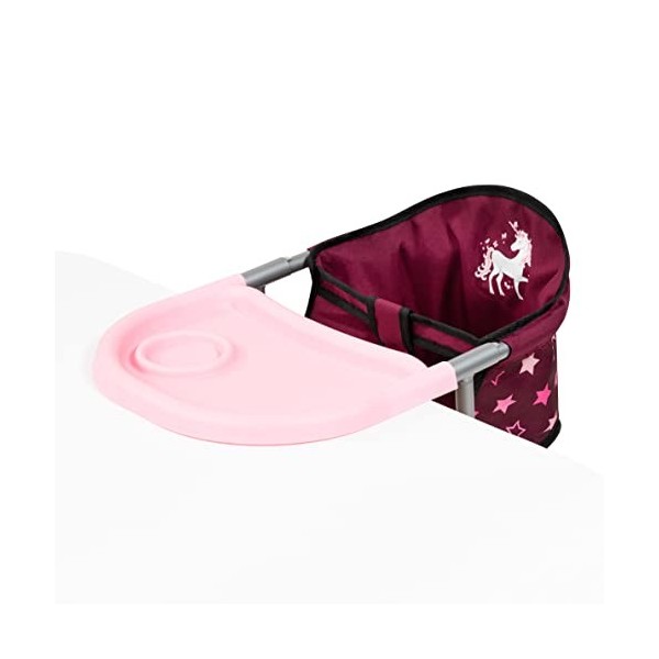 Bayer Design Design-65823AA 65823AA Siège de Table pour poupées, Accessoires, Bordeaux Licorne