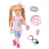 Glitter Girls – 14-inch Poseable Travel Doll with Outfit & Camera – Blonde Hair & Unique Purple Eyes – Clothes, and Accessori