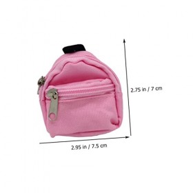 ibasenice 4 Pièces Sac DÉcole De Simulation Portefeuille Zippé Fille Sacs À Fille Poupées Mini Sac De Poupée Fille Portefeui