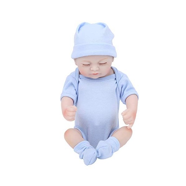 Zerodis 26cm bébé Fille poupées Jouet, Simulation Nourrissons Compagnon poupée poupée en Silicone Souple Jouets réaliste bébé