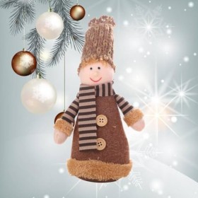 Abaodam Décoration De Fête De Noël Décoration De Bureau pour Poupée De Bureau 2 Pièces Décorations De Noël pour Homme Décor D