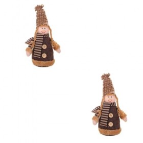 ibasenice Décoration De Noël 2 Pièces Décor De Table Décor De Bureau Décor De Noël Ornement De Noël Décoration De Fête De Noë