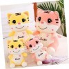 ibasenice 1Pc Rose Souriant Tigre Dessin Animé Pendentif Figurine Jouet Animal en Peluche Mascotte Animal en Peluche Poupée L